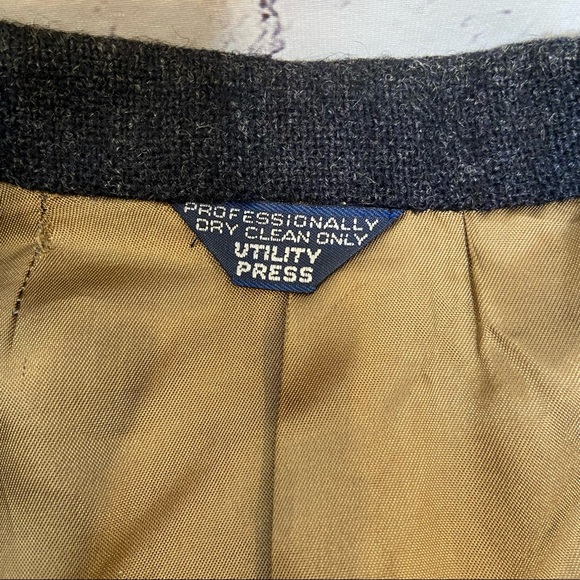 Nordstrom Vintage Broadmoor & Pike Gray Wool Blazer - Picture 6 of 10